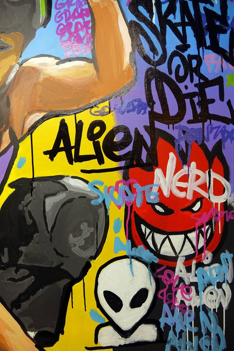 Original Street Art Graffiti Painting by Wojciech BąBski