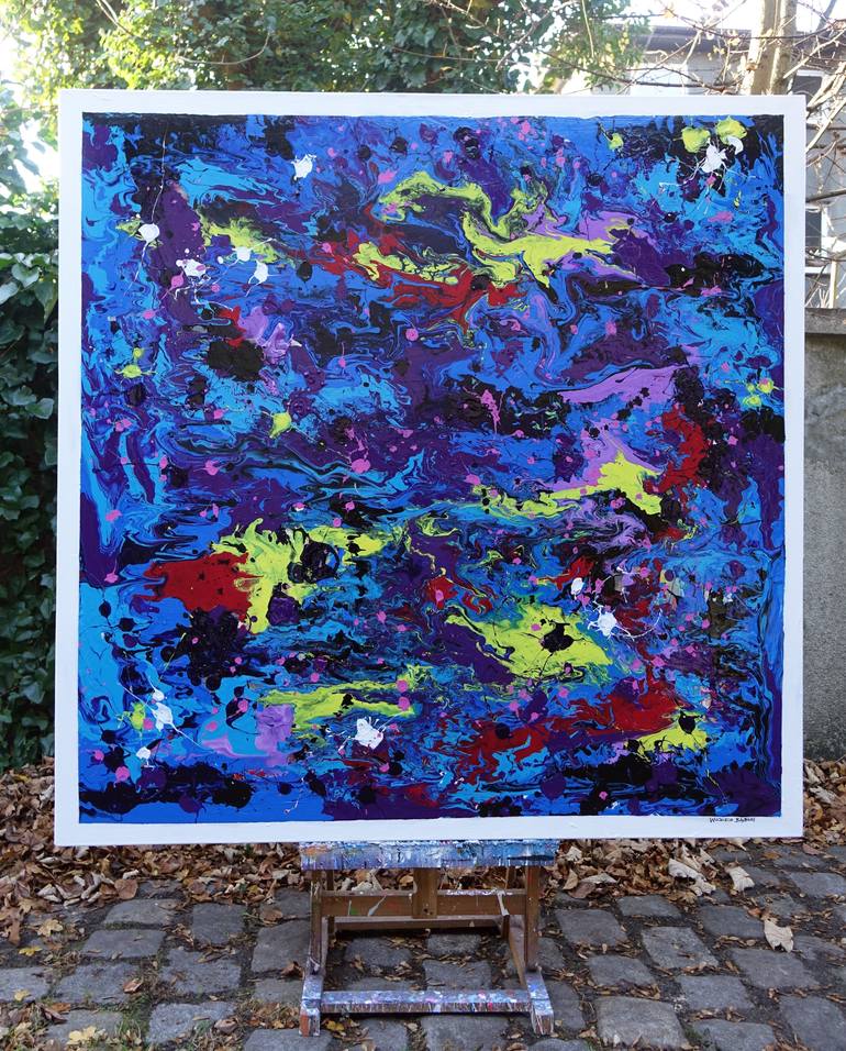 Original Abstract Expressionism Abstract Painting by Wojciech BąBski