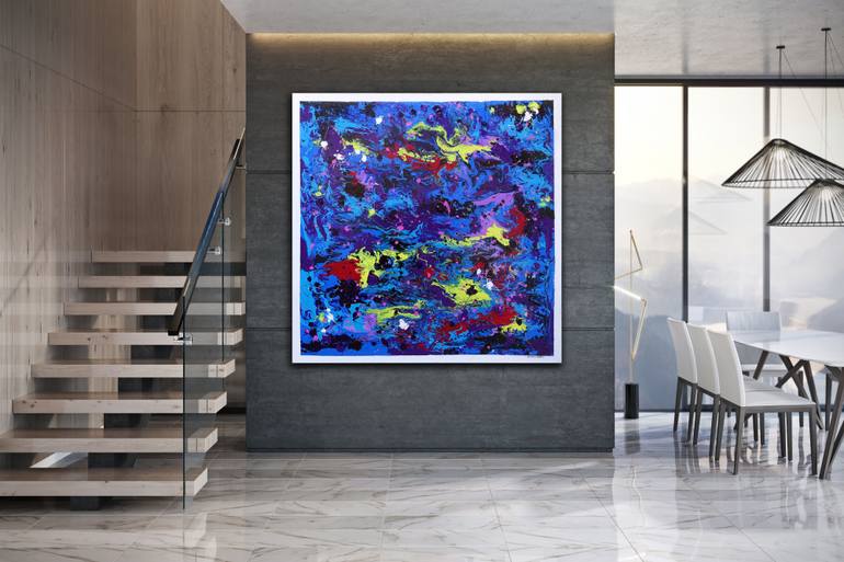 Original Abstract Expressionism Abstract Painting by Wojciech BąBski