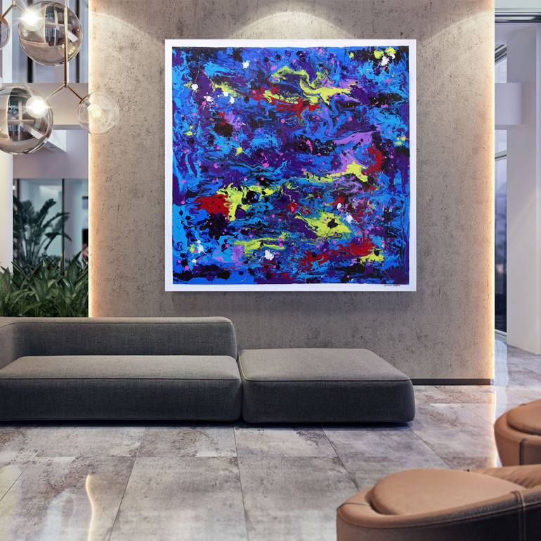 Original Abstract Expressionism Abstract Painting by Wojciech BąBski