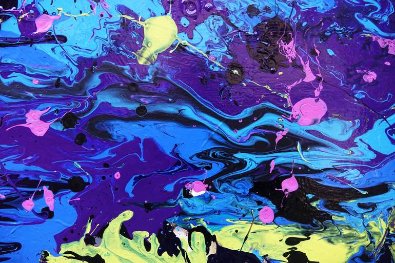 Original Abstract Expressionism Abstract Painting by Wojciech BąBski