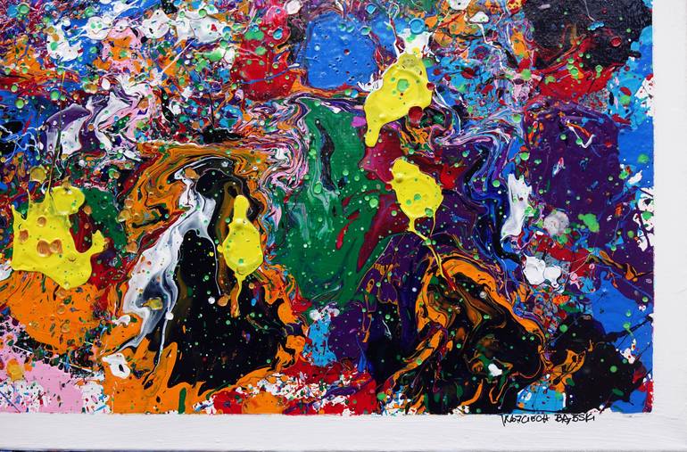 Original Abstract Expressionism Abstract Painting by Wojciech BąBski