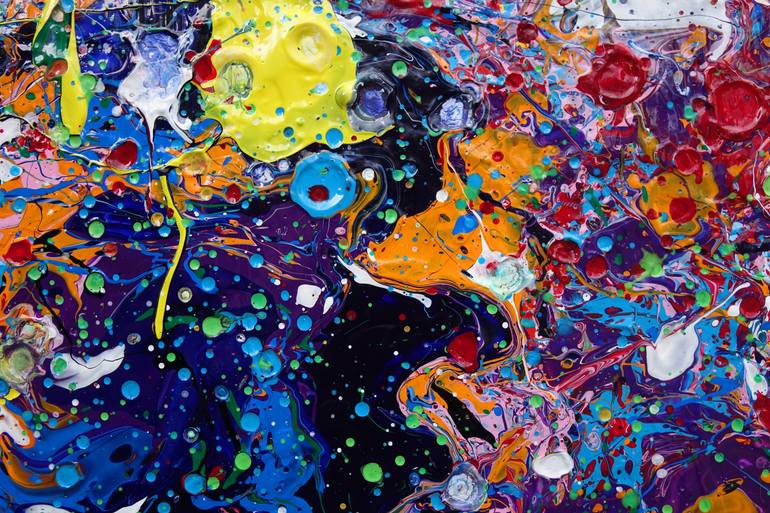 Original Abstract Expressionism Abstract Painting by Wojciech BąBski