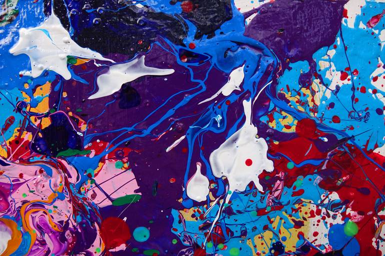 Original Abstract Expressionism Abstract Painting by Wojciech BąBski