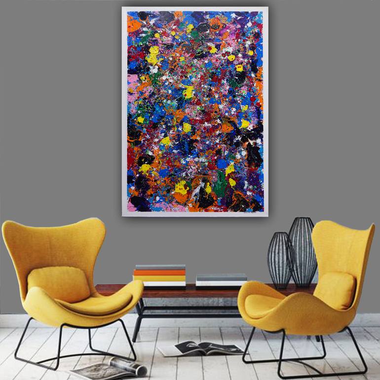 Original Abstract Expressionism Abstract Painting by Wojciech BąBski