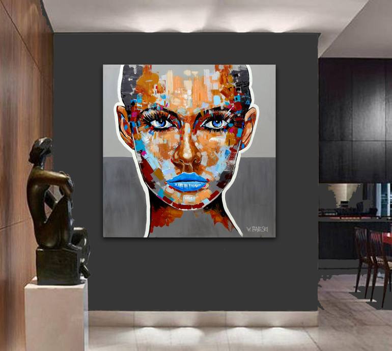 Original Abstract People Painting by Wojciech BąBski