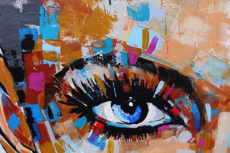 Original Abstract People Painting by Wojciech BąBski