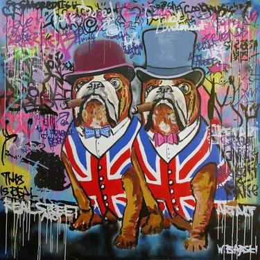 Print of Street Art Dogs Paintings by Wojciech Bąbski