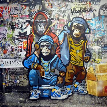 Original Street Art Popular culture Paintings by Wojciech Bąbski