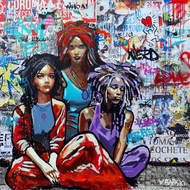 Print of Street Art Women Paintings by Wojciech Bąbski