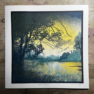 Original Impressionism Landscape Printmaking by Jon Mackay