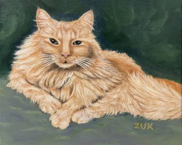 Original Realism Cats Paintings by Karen Zuk Rosenblatt