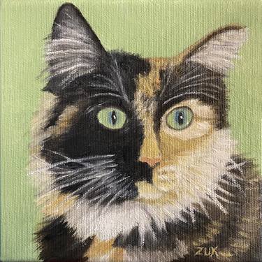 Original Contemporary Cats Paintings by Karen Zuk Rosenblatt