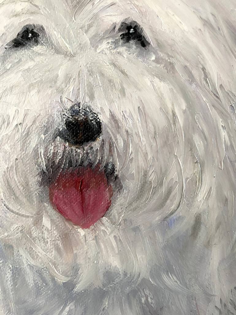 Original Dogs Painting by Karen Zuk Rosenblatt