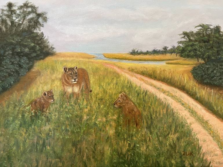 Print of Fine Art Animal Paintings by Karen Zuk Rosenblatt