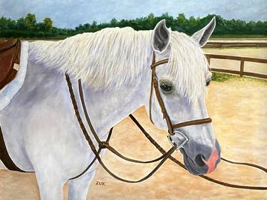 Print of Fine Art Animal Paintings by Karen Zuk Rosenblatt