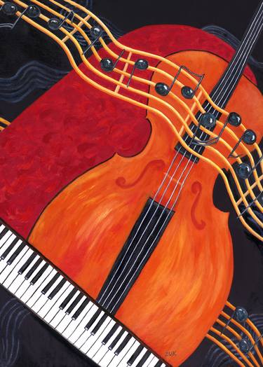 Original Realism Music Paintings by Karen Zuk Rosenblatt