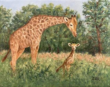 Giraffe Mom and Calf thumb
