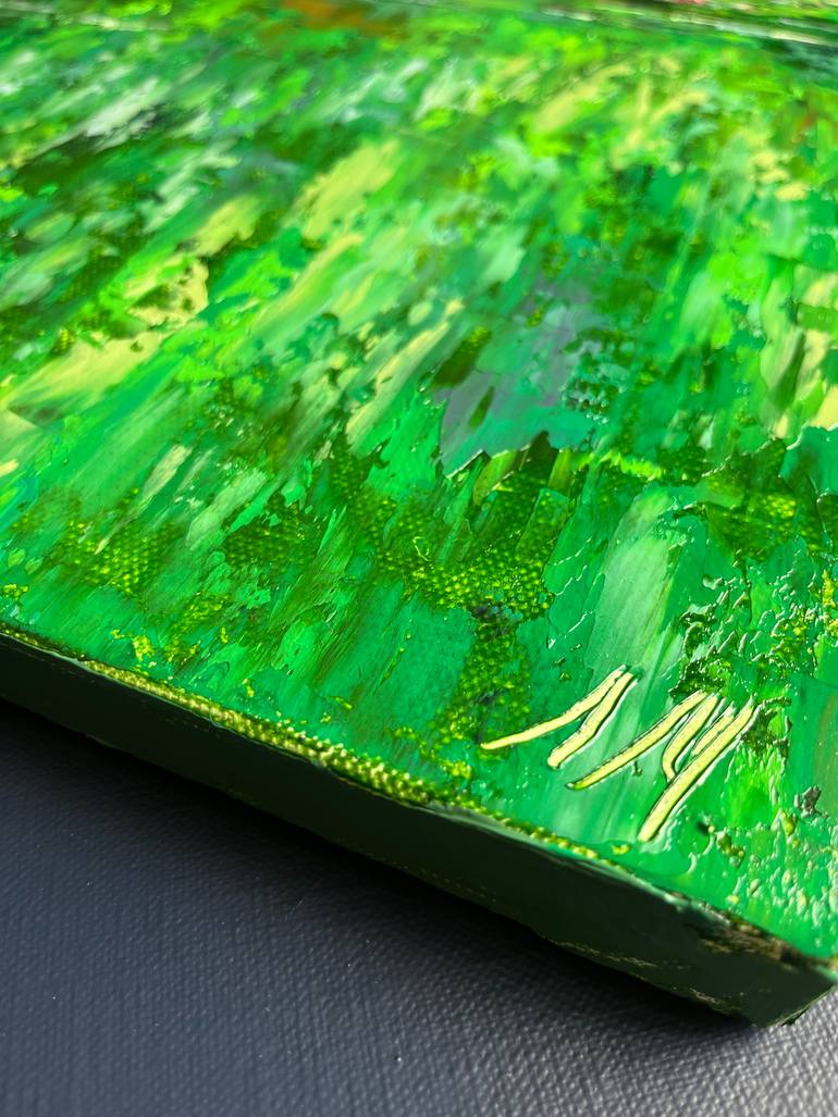 Original Abstract Expressionism Nature Painting by Elena Mashajeva-Agraphiotis