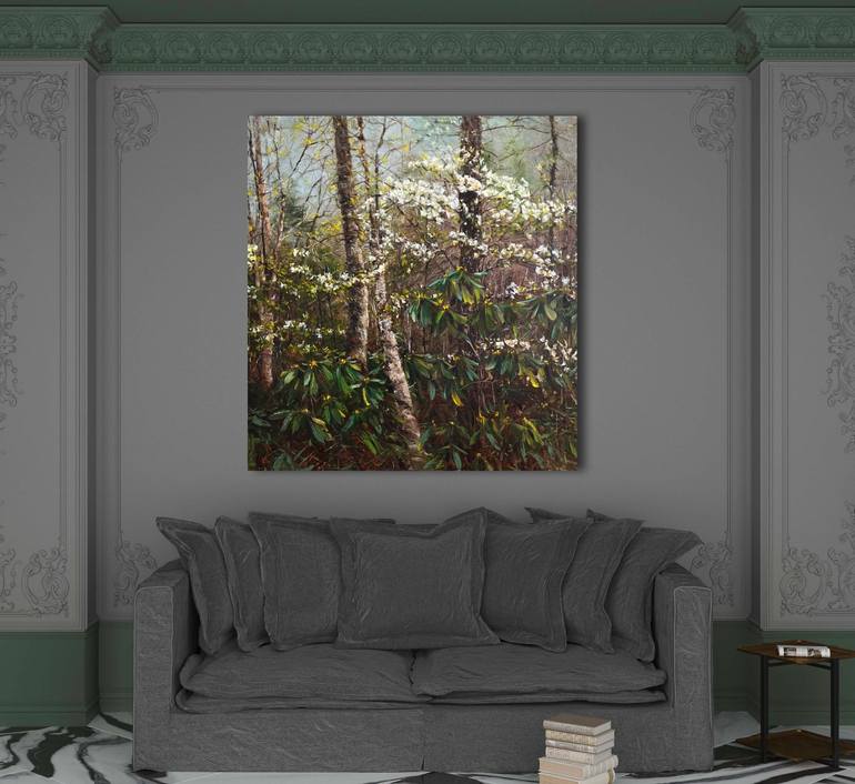 Original Impressionism Nature Painting by Elena Mashajeva-Agraphiotis