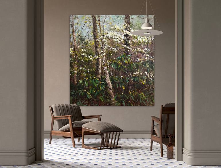 Original Impressionism Nature Painting by Elena Mashajeva-Agraphiotis