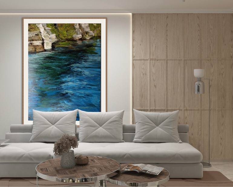 Original Expressionism Nature Painting by Elena Mashajeva-Agraphiotis