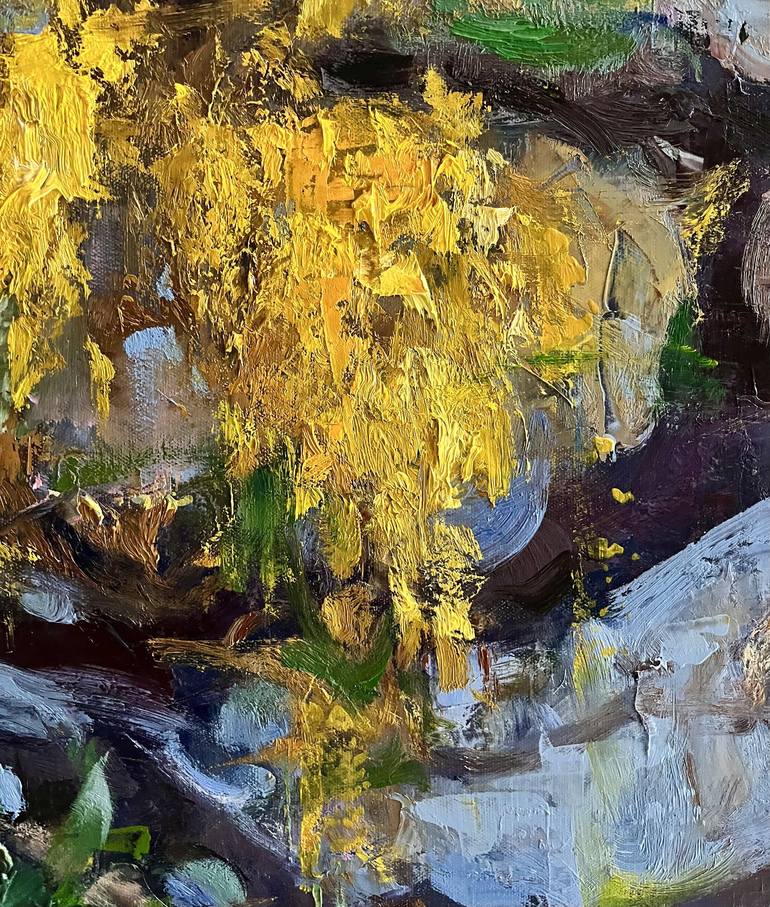 Original Impressionism Nature Painting by Elena Mashajeva-Agraphiotis