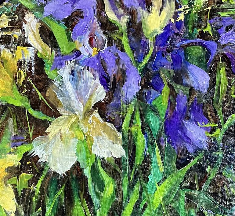 Original Floral Painting by Elena Mashajeva-Agraphiotis