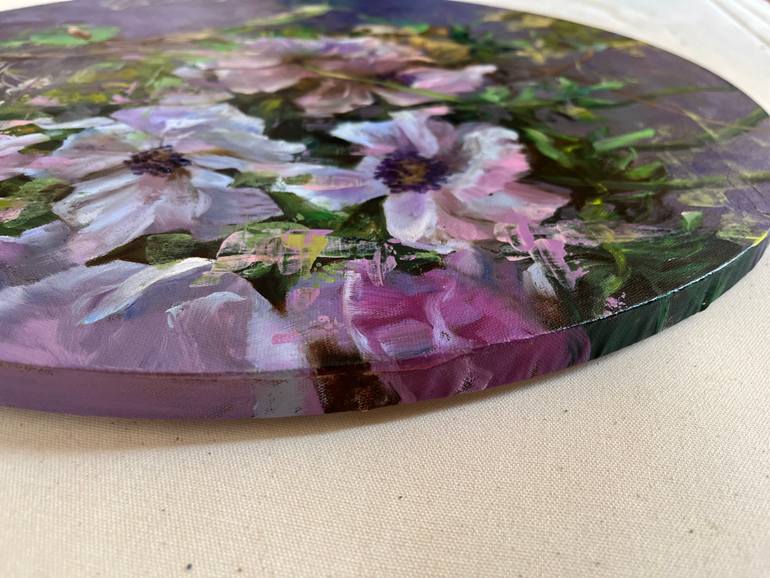Original Impressionism Floral Painting by Elena Mashajeva-Agraphiotis
