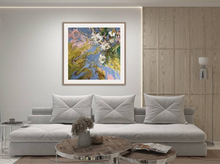 Original Abstract Expressionism Abstract Painting by Elena Mashajeva-Agraphiotis