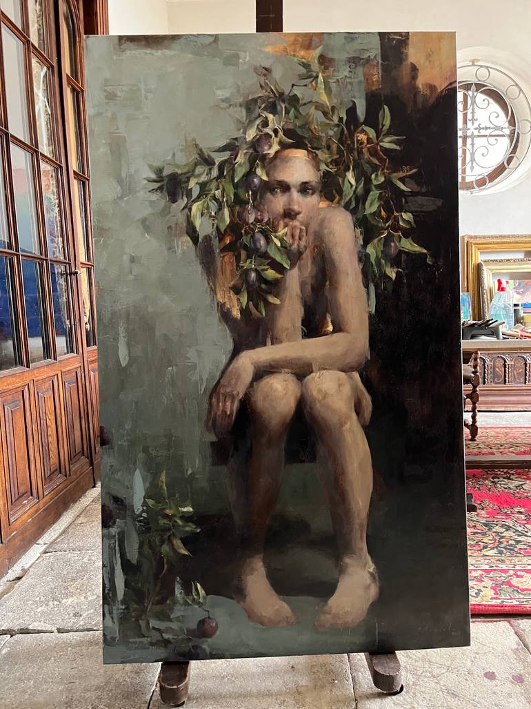 Original Nude Painting by Elena Mashajeva-Agraphiotis