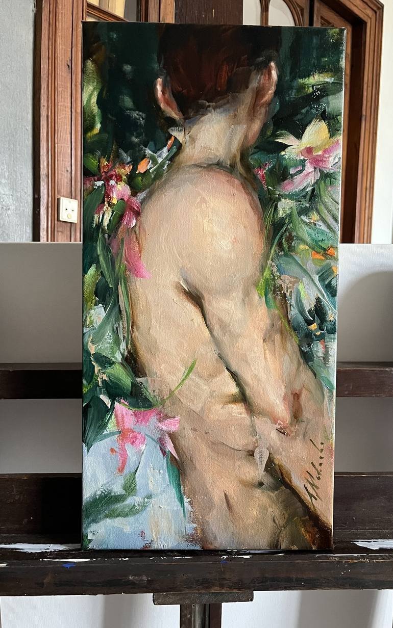 Original Figurative Body Painting by Elena Mashajeva-Agraphiotis
