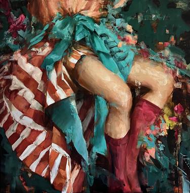 Original Figurative Fashion Paintings by Elena Mashajeva-Agraphiotis