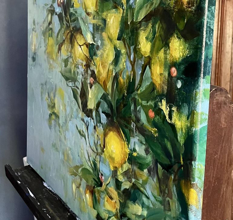 Original Impressionism Botanic Painting by Elena Mashajeva-Agraphiotis