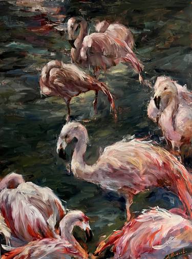 Original Impressionism Animal Paintings by Elena Mashajeva-Agraphiotis