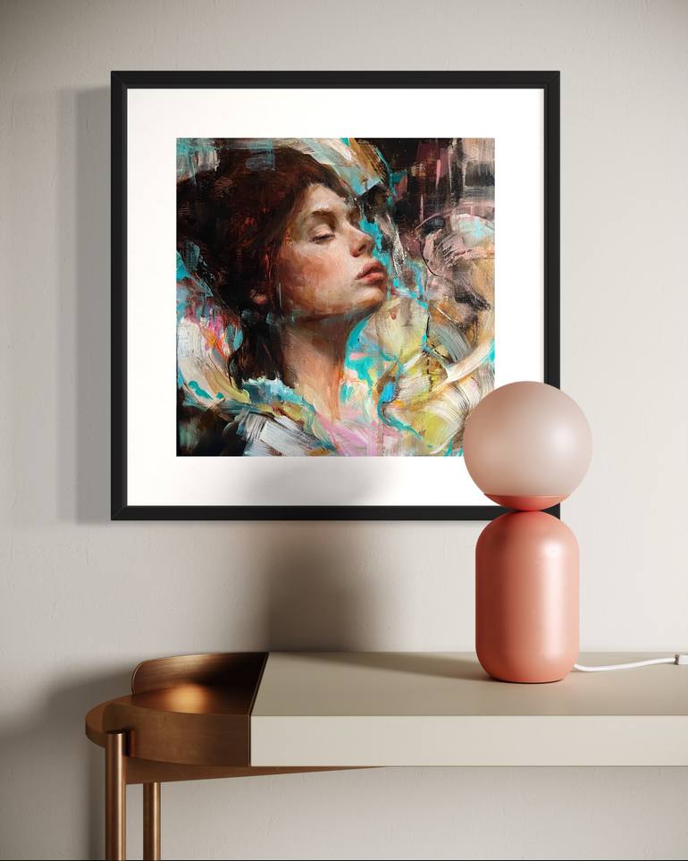 Original Figurative Women Painting by Elena Mashajeva-Agraphiotis