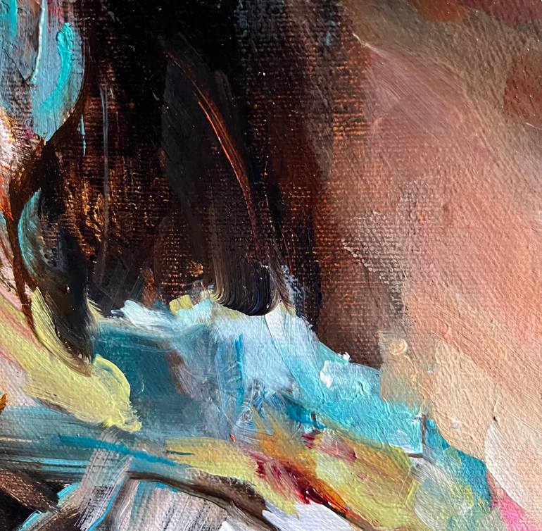 Original Figurative Women Painting by Elena Mashajeva-Agraphiotis