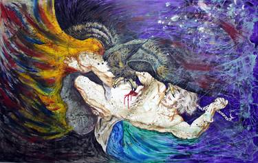 Original Classical mythology Painting by Paulo Lino