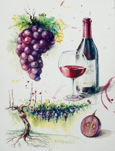 Print of Food & Drink Paintings by Eve Mazur