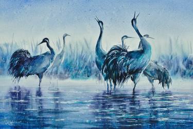 Print of Impressionism Animal Paintings by Eve Mazur
