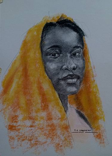 Original Contemporary People Drawings by Faith Gbadero