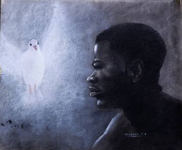 Original Contemporary Men Drawings by Faith Gbadero