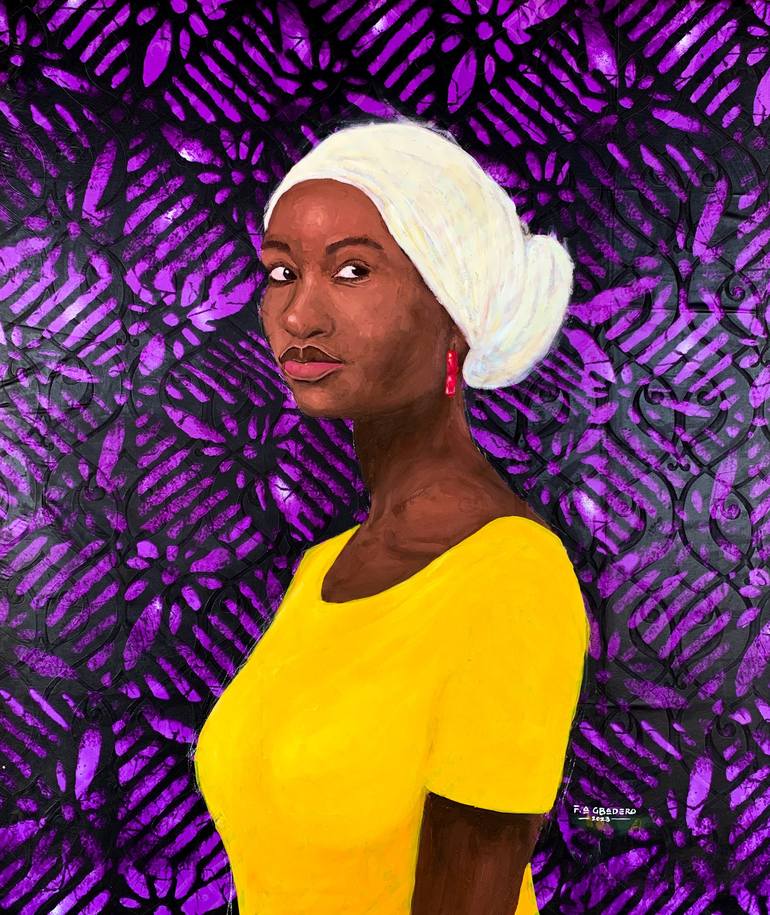 Original Figurative Women Paintings by Faith Gbadero