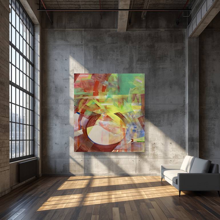 Original Abstract Expressionism Abstract Painting by Britta Wagner