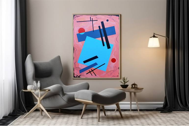 Original Conceptual Abstract Painting by Elisabeta Stan