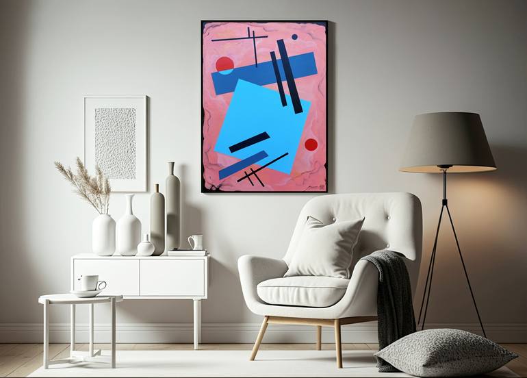 Original Conceptual Abstract Painting by Elisabeta Stan