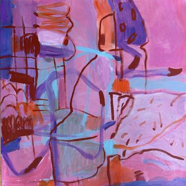 Original Conceptual Abstract Painting by Penelope Van Hoorn