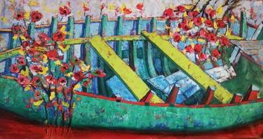Original Boat Paintings by NERMINE NADIM