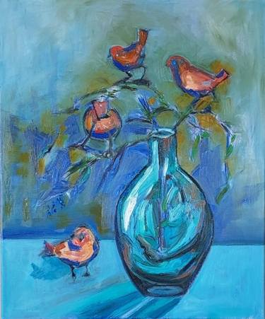 Original Still Life Painting by NERMINE NADIM