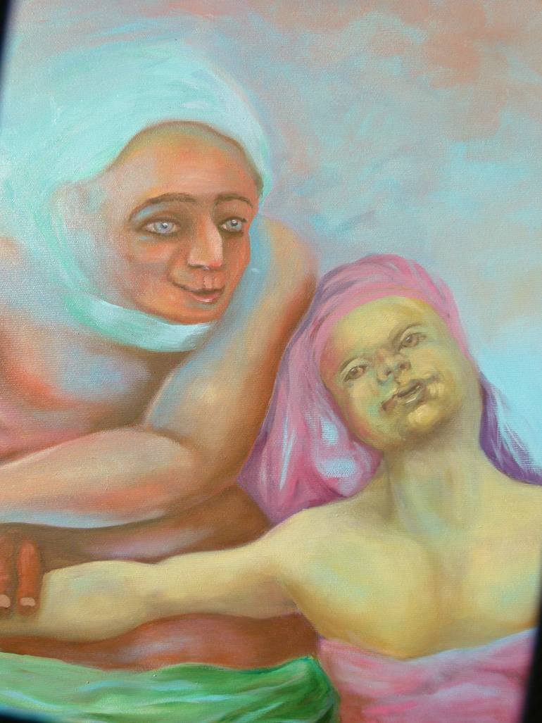 Original Expressionism Love Painting by Till Felix Hallauer